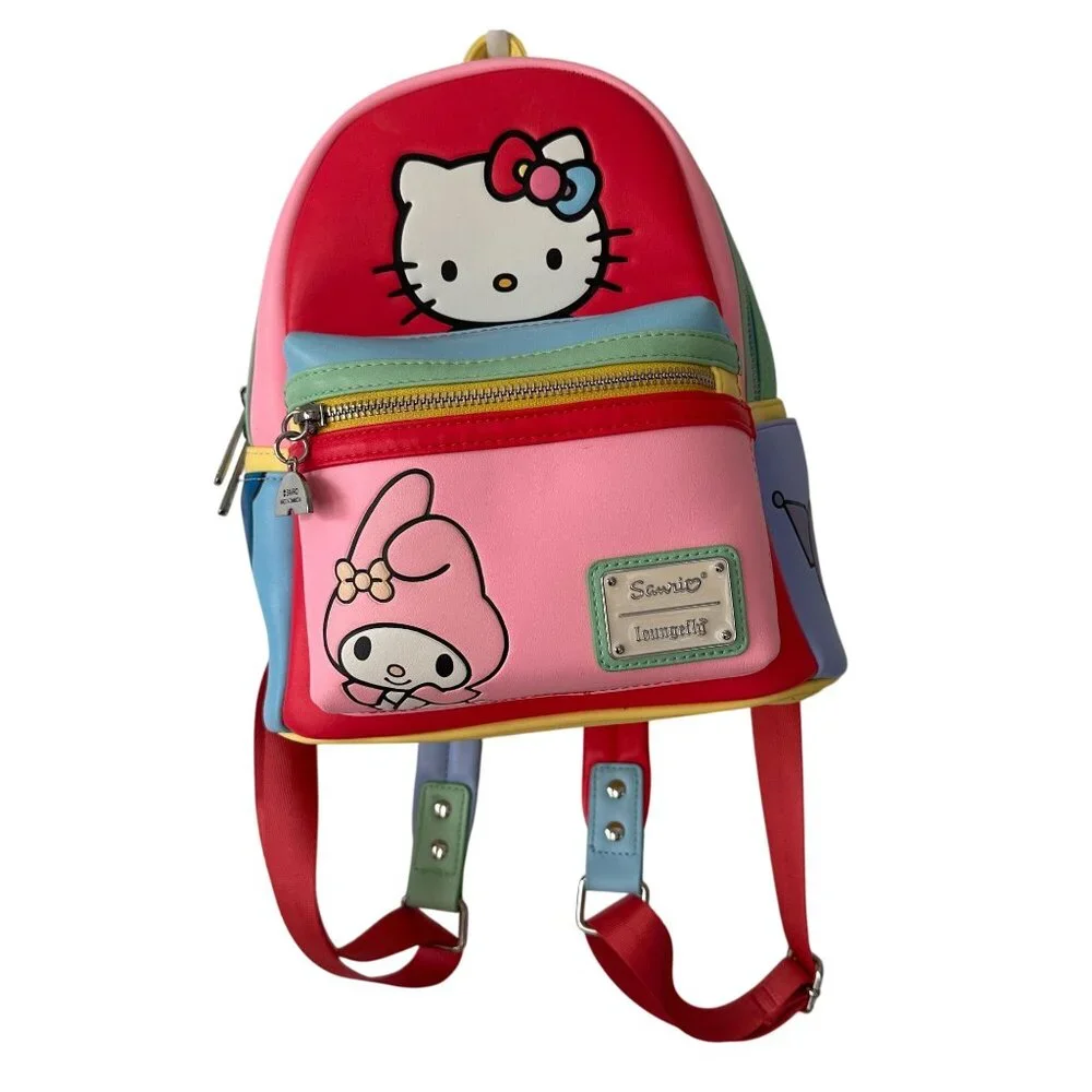 Loungefly Sanrio Hello Kitty and Friends Color Block Mini Backppack